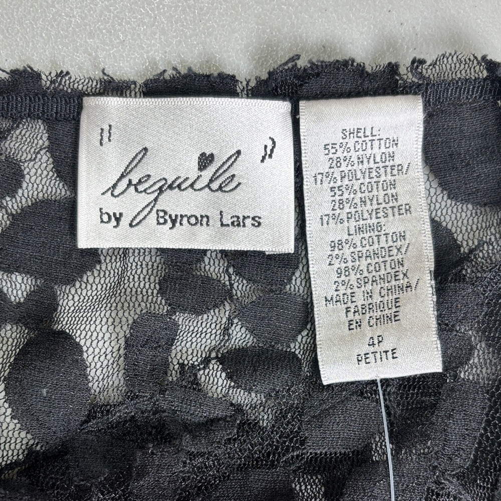 Byron Lars Anthropologie Black Lace Carissima Sheath Dress - Picture 6 of 8